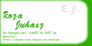 roza juhasz business card